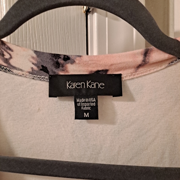 Karen Kane M Crew Neck A-Frame Sundress Pink and Black - Picture 4 of 6